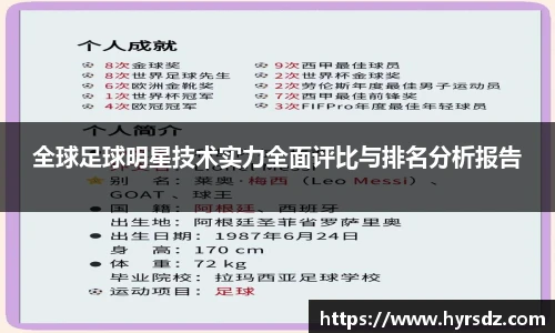 全球足球明星技术实力全面评比与排名分析报告
